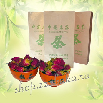 Сушеные бутоны чайной розы 茶玫瑰的干芽 (для добавления в чай для ароматизации напитка) - бутоны на развес